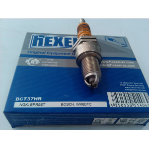 Свечи зажигания HEXEN комплект 4 шт. BCT37HR / BPR5ES / WR8DC